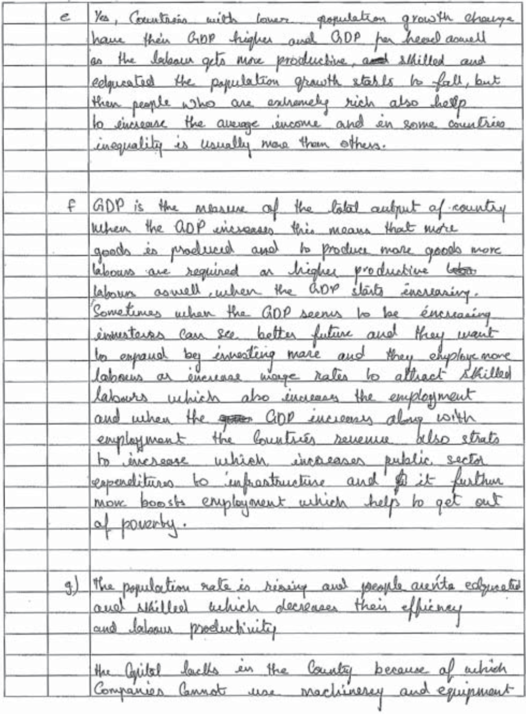 Example Candidate Responses (Standards Booklet)